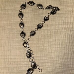 Elegant Silver Women's Belt